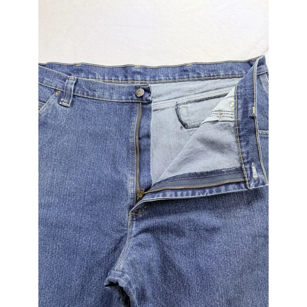 Wrangler RIGGS Workwear Jeans Mens 42x32 Advanced Comfort 5 Pocket Blue Denim